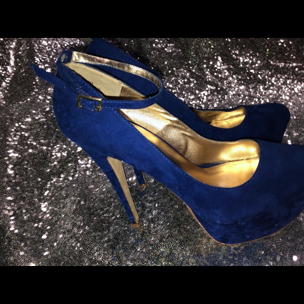 Royal blue heels